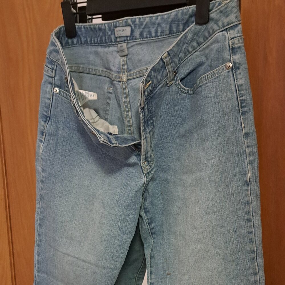 Halogen light wash mid rise bootcut jeans size 10R